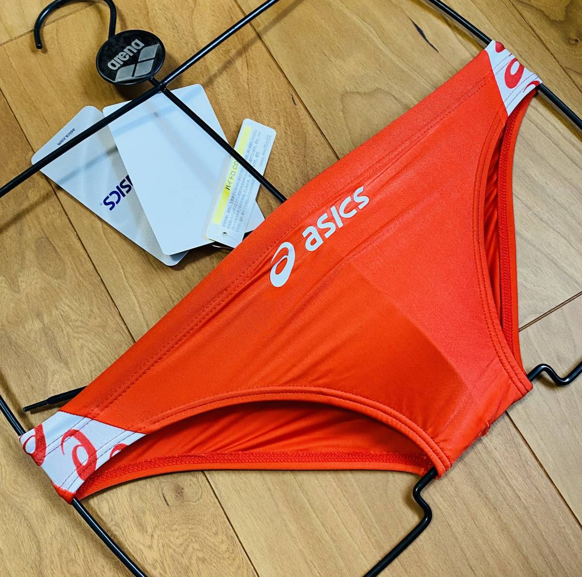 asics競泳水着ハイドロCD新ロゴ競パン asics 競泳水着 オレンジ 競パン