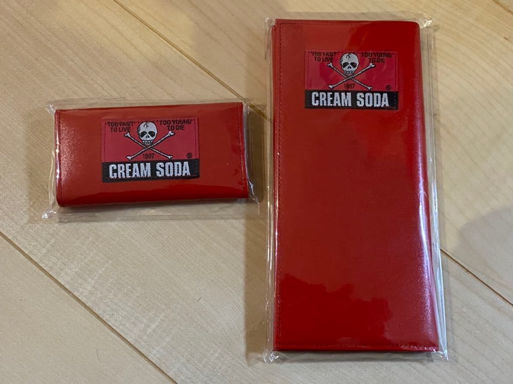 クリームソーダ 財布 レッド