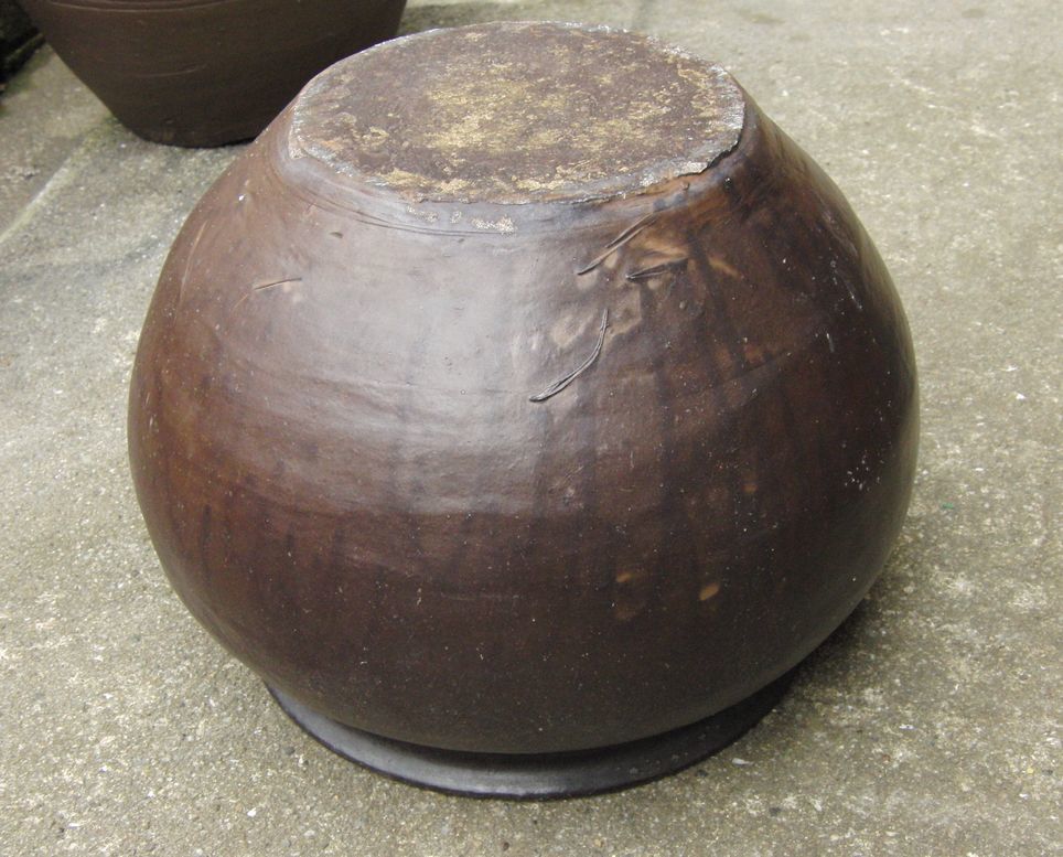 Yahoo!オークション - かめ壷 唐津焼の古い甕(46)高さ約31cm 唐津焼の