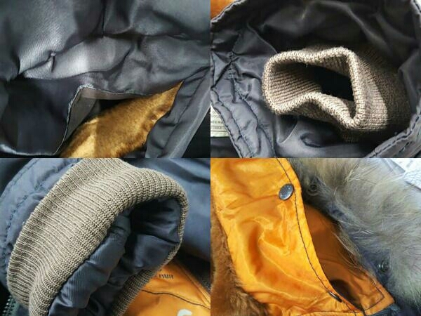 avirex　N3B　フライトジャケット　カスタム　パープル　メンズL AVIREX N-3B カスタム フライトジャケット6132044 パープル Lサイズ(L