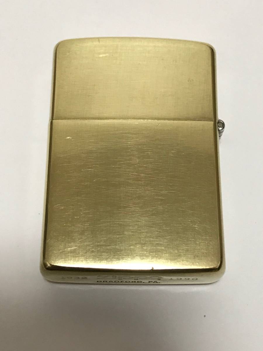 zippo ウィンディ 4面ゴールド 前面ゴールド刻印 2007年製 ZIPPO ジッポ WINDY GOLD ウィンディ ゴールド SOLID BRASS