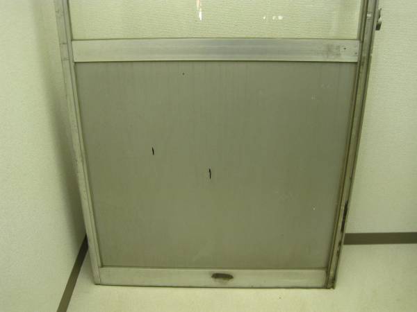新日軽 アルミサッシ 引き戸 店舗引戸 鍵付き 2枚組 中古品 (窓