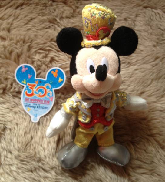 ディズニーランド 30周年 ぬいぐるみバッジ【ミッキー】_1