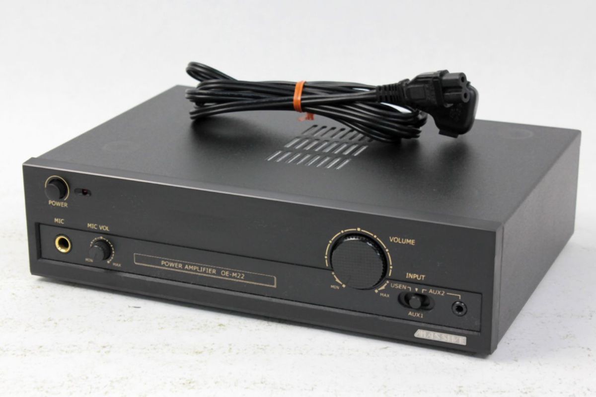 動作OK] オースミ電機 MASSIVE モノラルパワーアンプ OE-M22 最大出力22W