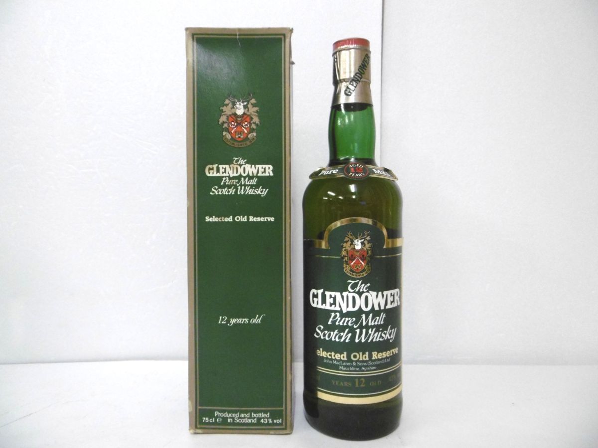 スコッチ　Chequers12年　古酒、箱なし、未開栓、750ml, 43% 古酒 未開栓 THE GLENDOWER グレンダワー 12年 Pure Malt ピュア