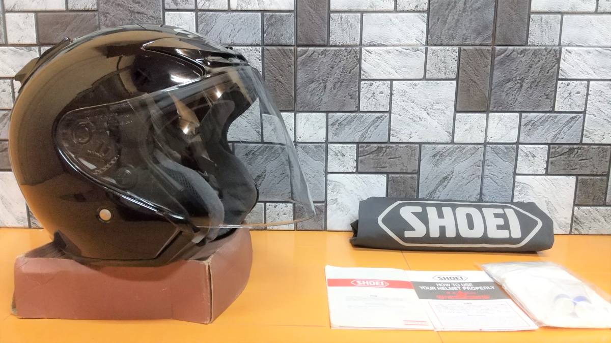 SHOEI ショウエイ J-フォース2 Jフォース2 J-Force Ⅱ ブラック ジェット ヘルメット Mサイズ 非常に綺麗!! ジェイ-フォース ツー