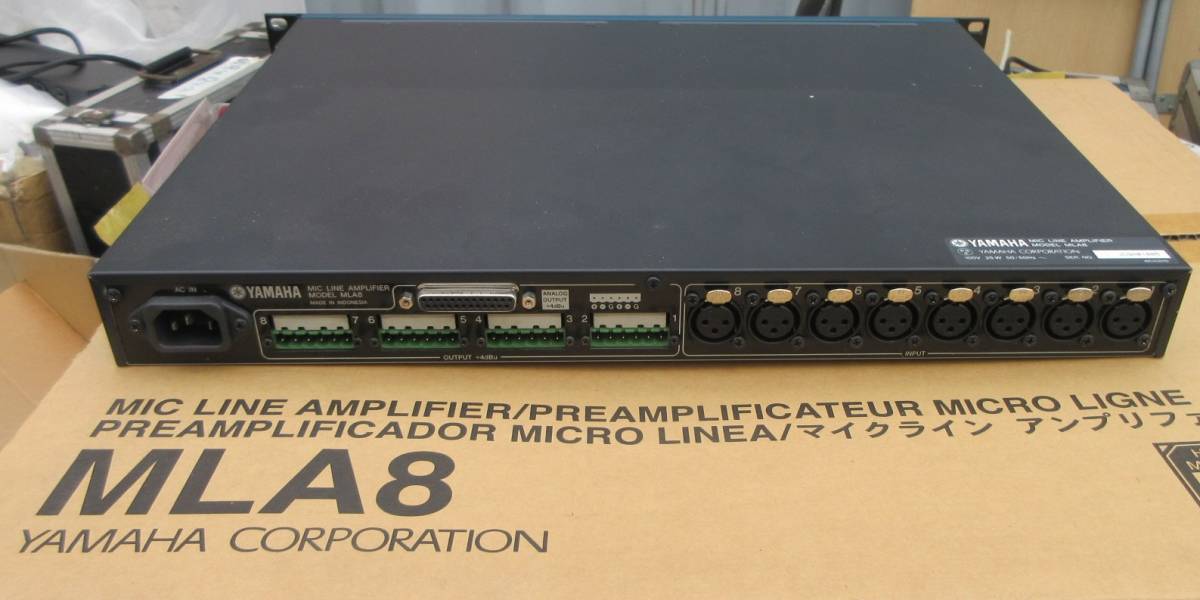 ヤマハ MLA8② 8チャンネル・マイク・プリアンプ ジャンク処分品 MLA8