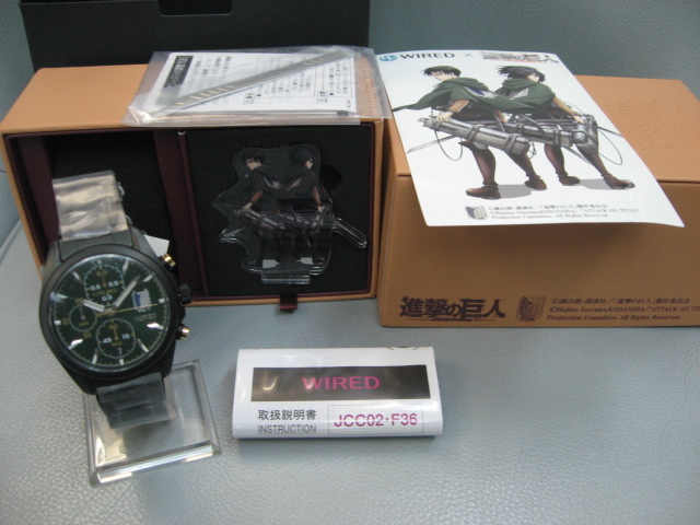 ☆セイコー ワイアード☆ 新品未使用 AGAT714 進撃の巨人 リヴァイ 