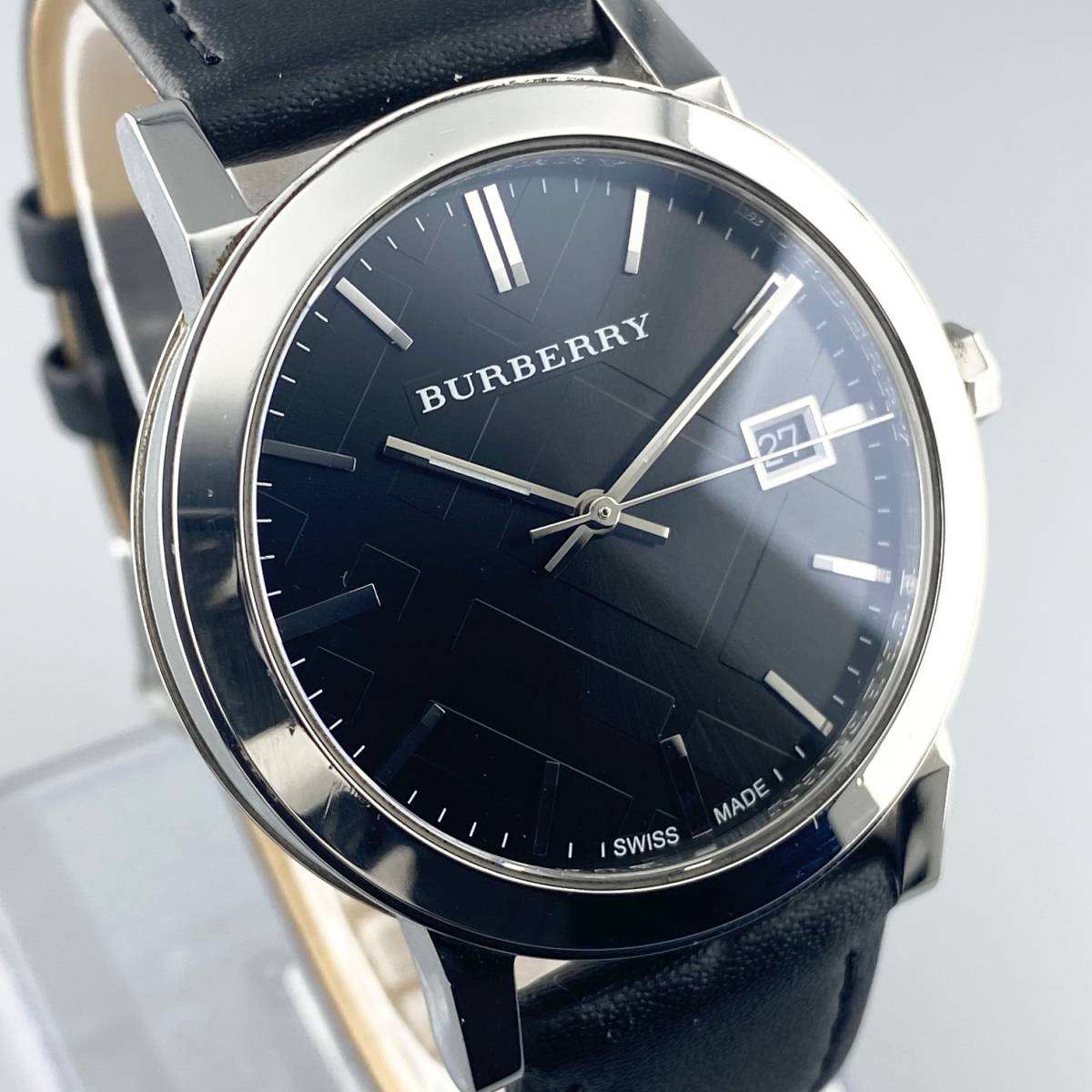 1円～】BURBERRY バーバリー 腕時計 メンズ BU9001 ブラック文字盤 