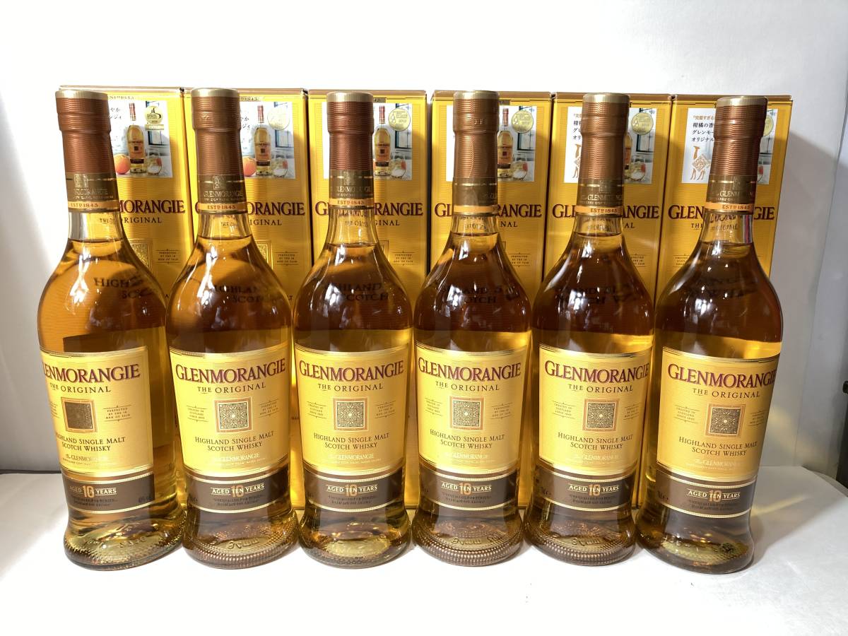 未開栓!!GLENMORANGE　グレンモーレンジ　10年　スコッチ（ウイスキー）700ml　40％　箱付　6本セット!　※同梱不可