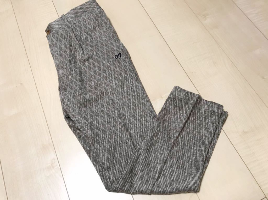 ■送料無料 美品 秋冬用 ウール混 マスターバニー ゴルフパンツ サイズ4 ベージュ柄 M03 パーリーゲイツ MASTER マスターバニー ウール パンツの通販 美品マスターバニー ショートパンツ