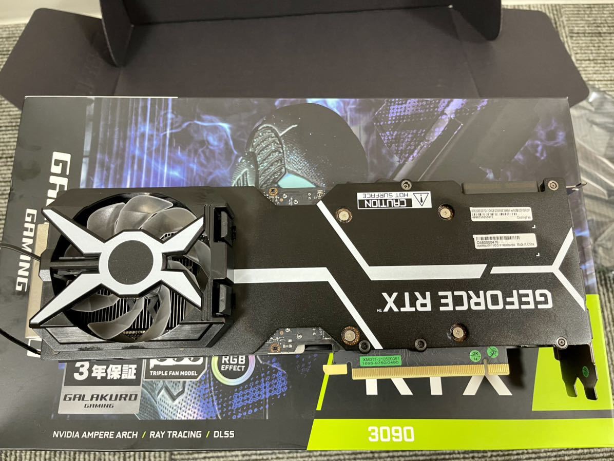 み*い様 GeForce RTX 3090 GALAKURO 水冷仕様 玄人志向 GeForce RTX 3090 GALAKURO GAMING GG-RTX3090-E24GB - Non