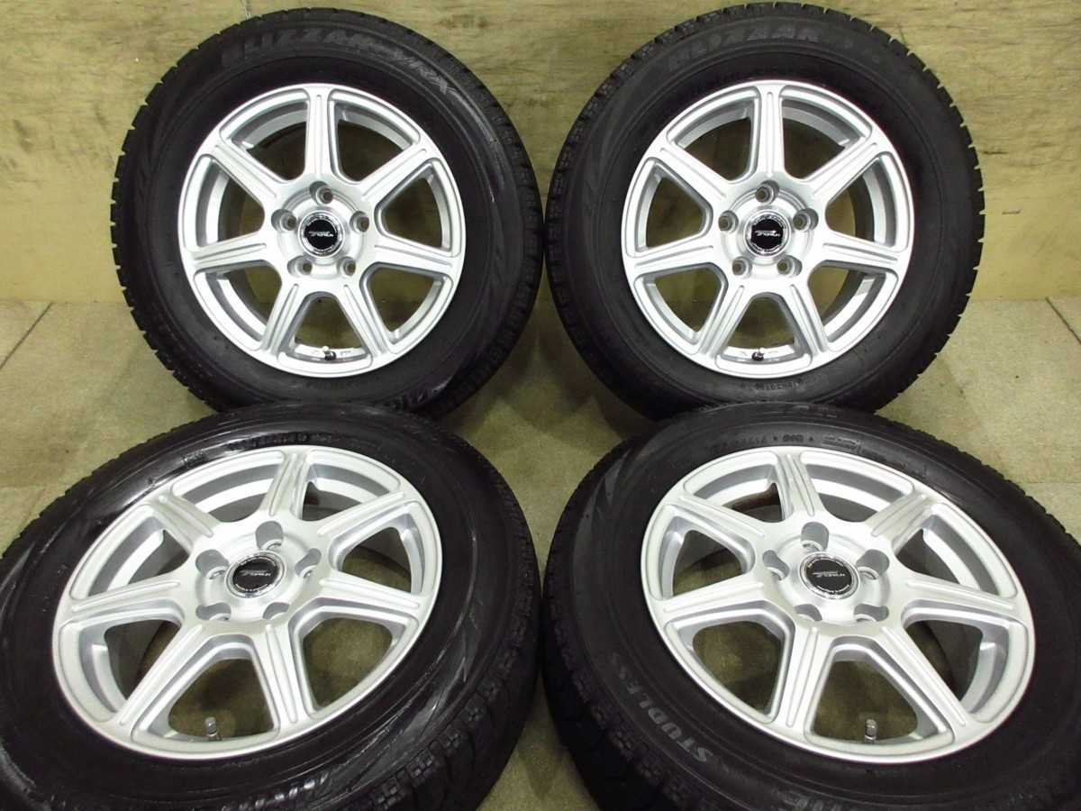 綺麗品/超バリ溝☆ブリヂストン TOPRUN 6J+45 PCD114.3-5穴 BLIZZAK 
