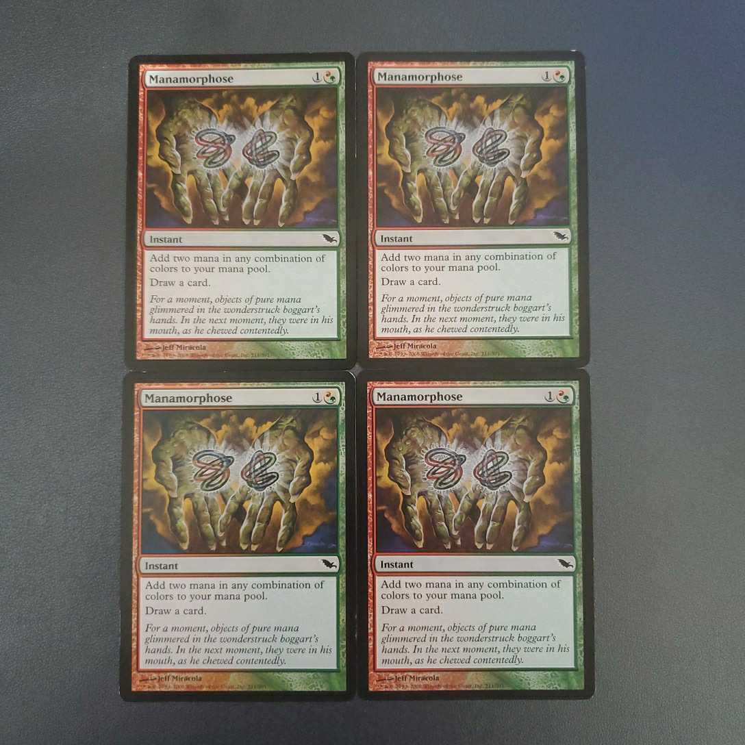 MTG SHM 魔力変 foil 英 4枚 Foil《魔力変⁄Manamorphose》[SHM