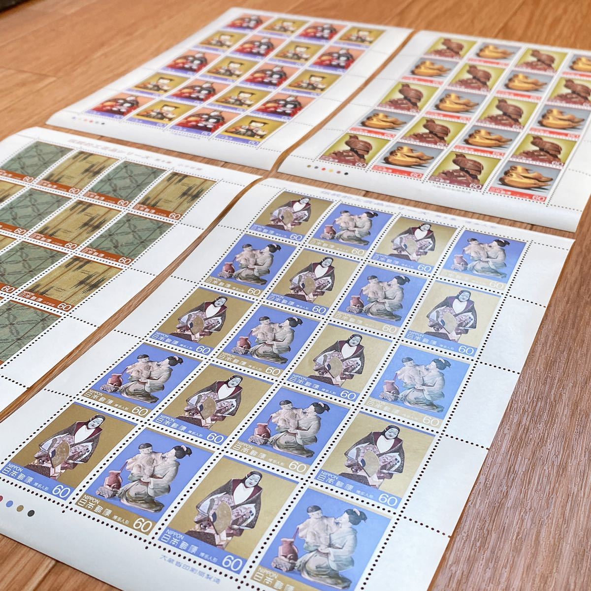 伝統的工芸品シリーズ 美品 未使用 記念切手シート 60円 日本郵便 4800