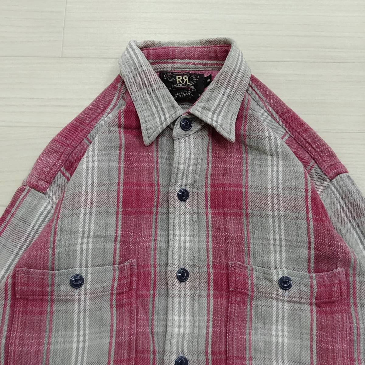 90s RRL “三ツ星タグ” たのしく フランネルシャツ