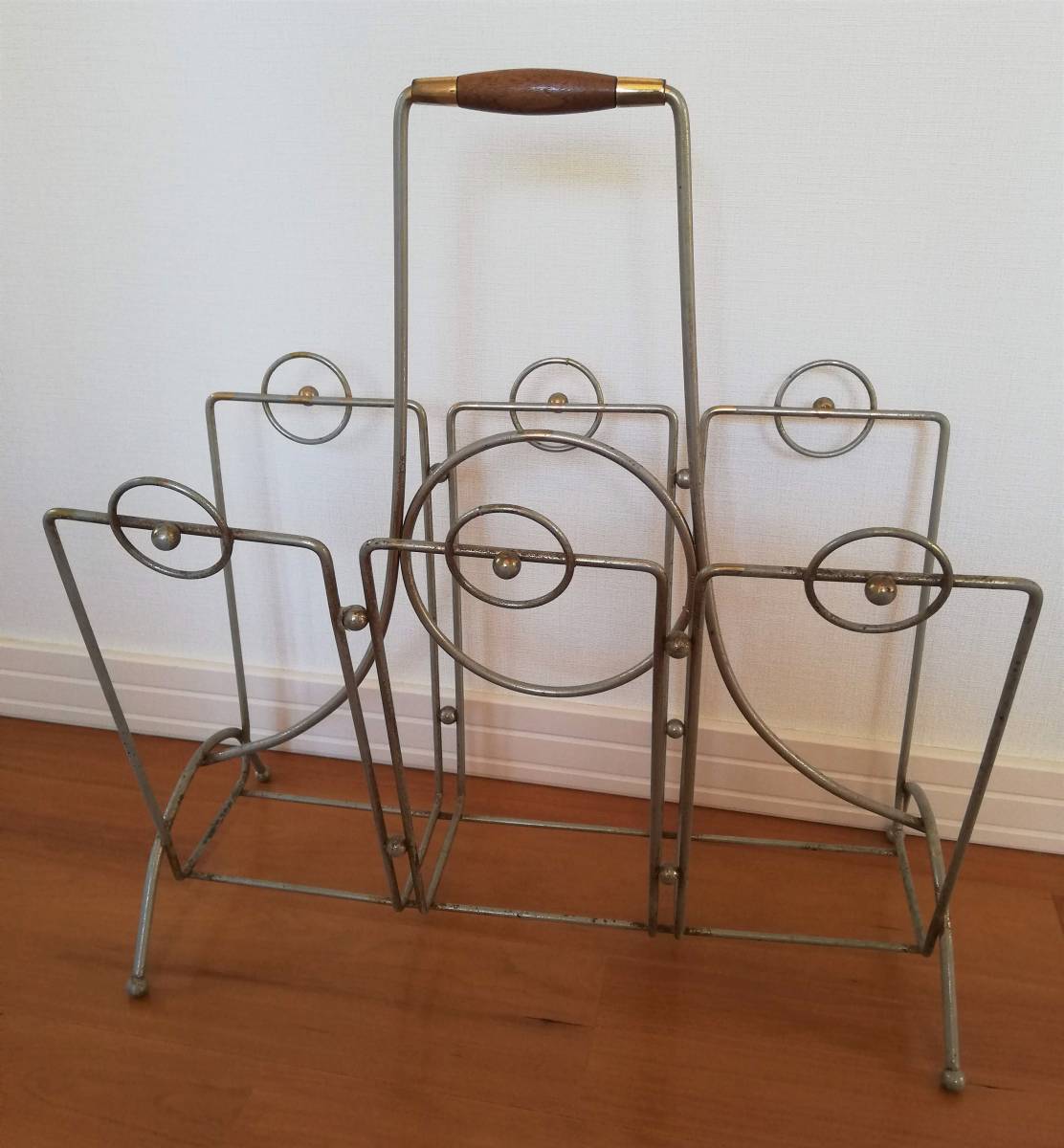 希少 オールドマルニ maruni 1960年代 マガジンラック 孔雀ロゴ