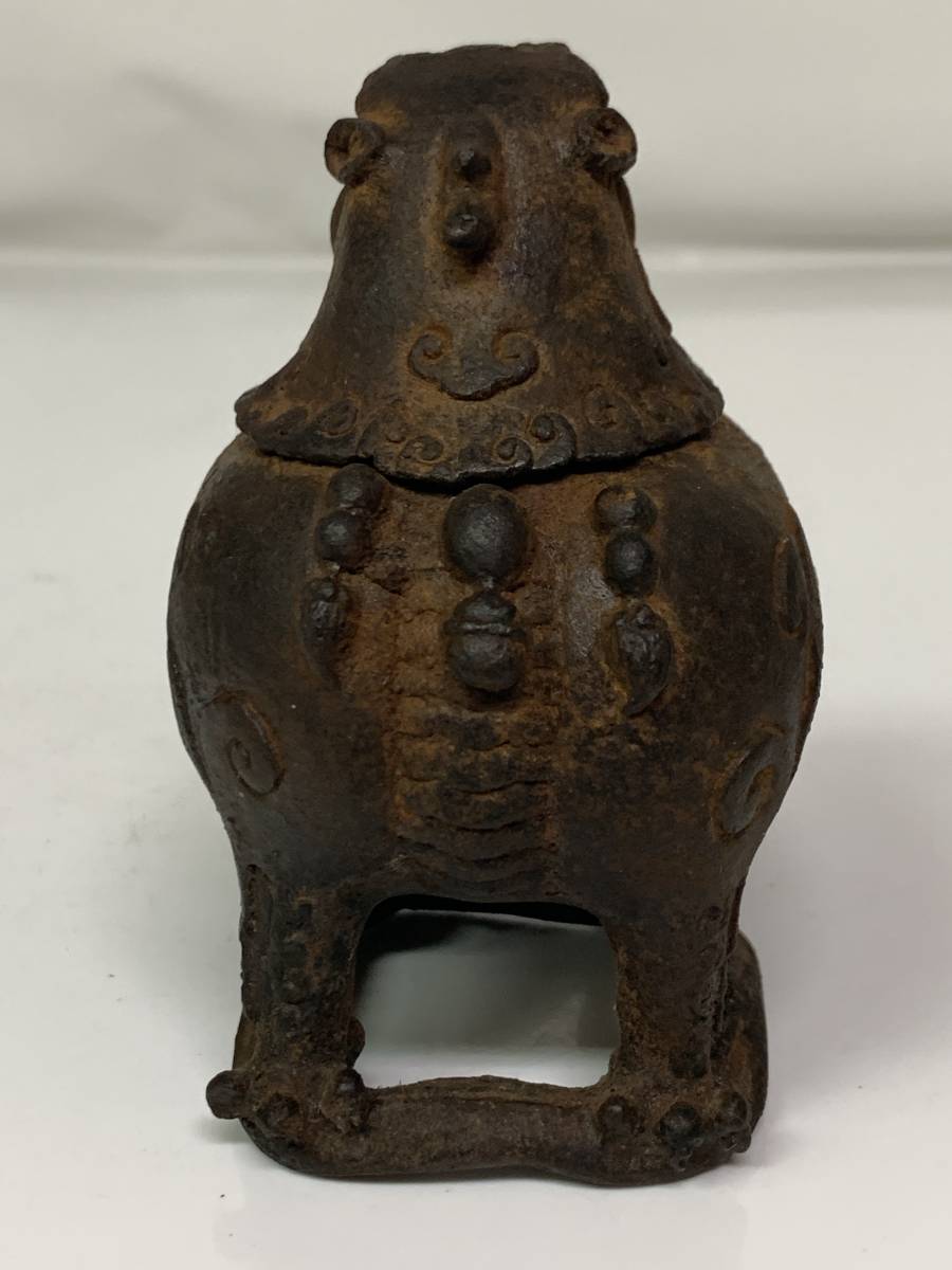狛獅子香炉 鉄地真鍮鍍金 室町末～江戸初期 公式通販