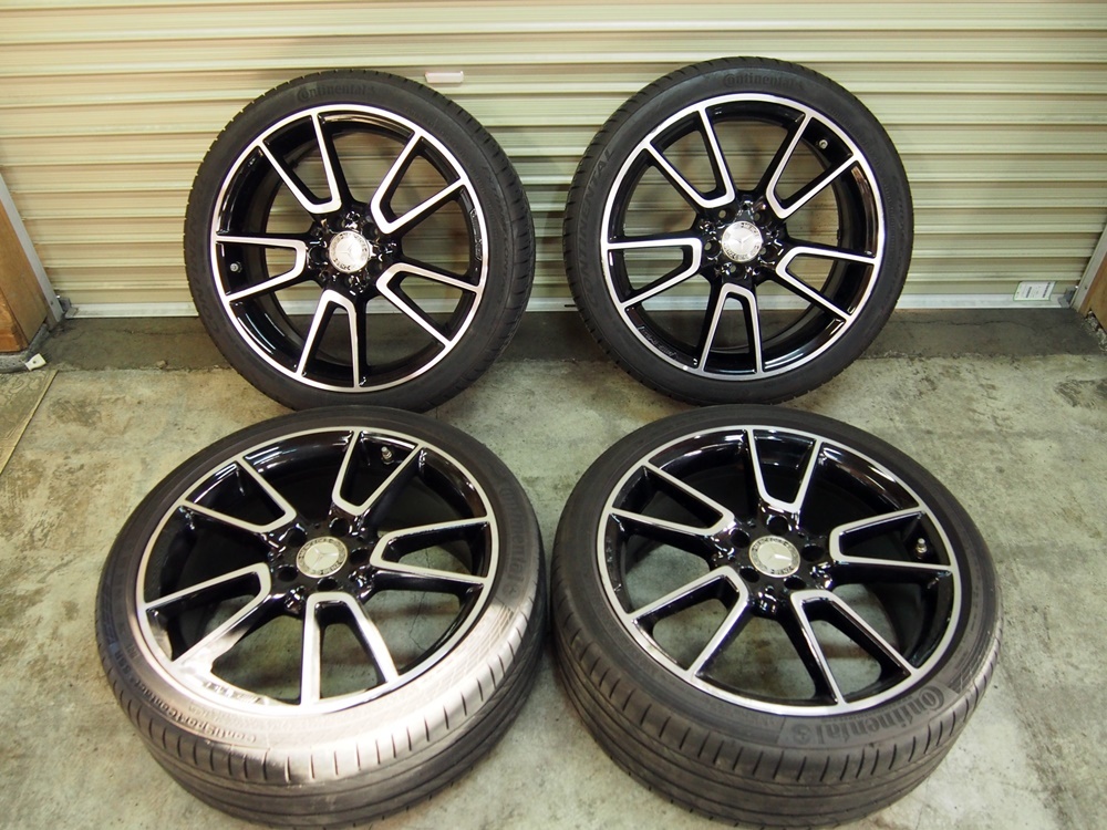 【送料無料，2026】 ベンツ AMG C43 C450 純正 W205 225/40R19 255/35R19 7.5J+33 8.5J+52 112 タイヤ付き 4本セット(ラジアルタイヤ)｜売買されたオークション情報、yahooの商品情報をアーカイブ公開 - オークファン 5穴