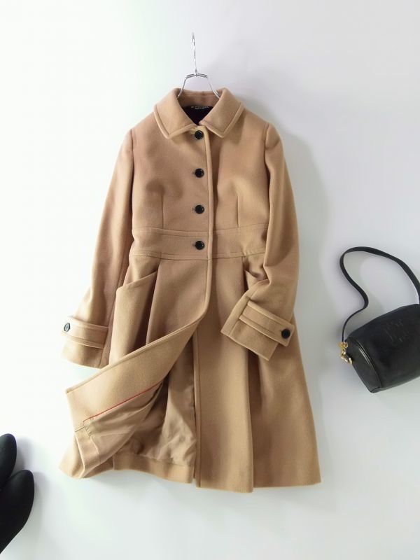 ポールスミス Paul Smith BLACK LABEL 上質ウール ロングコート 42・M