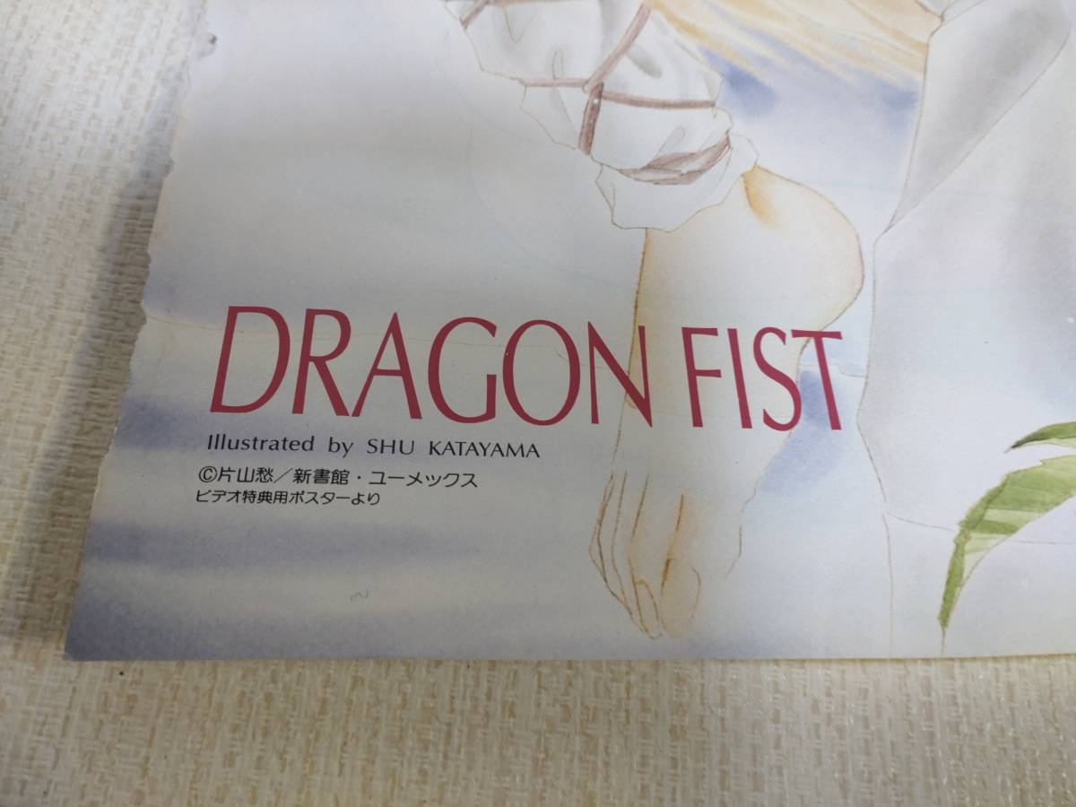 c4255◇Dragon fistドラゴンフィスト 雑誌付録ポスター2枚◇アニメV 
