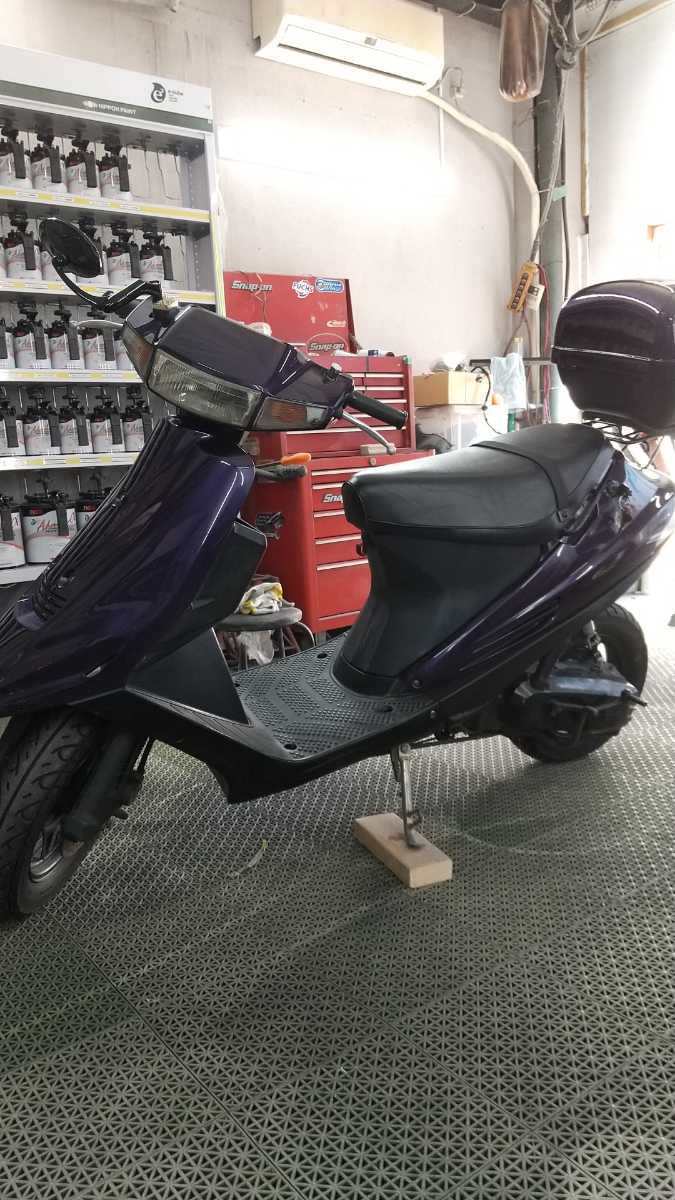 ジャンク アドレスv100 2スト リアボックス 塗り替え 投稿詳細｜MOTOCLE