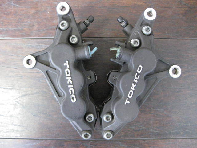 純正フロントブレーキキャリパー左右トキコ6pod 90mm ZRX1100 ZRX1200R