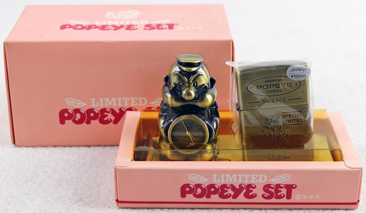 ♪未使用品♪オイルライター 『POPEYE SET』 メーカー：Zippo/ジッポー