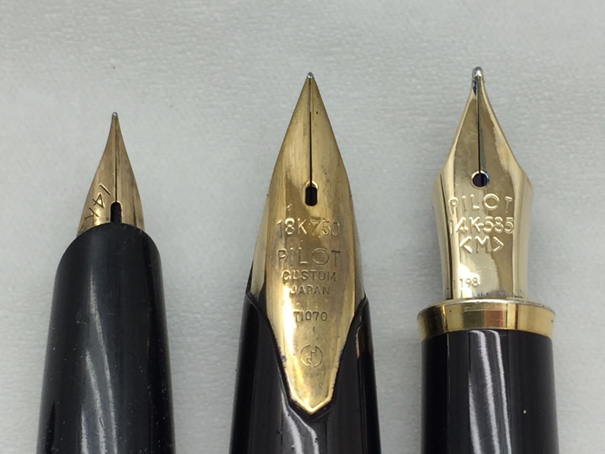 PILOT 万年筆 パイロット CUSTOM M 14K-585 ペン先 カスタム 0 14K 1
