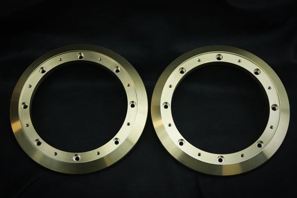 真鍮製 アダプターリング 1ペア ☆特注品 FOSTEX形状 FE108ES⁄2 P-108