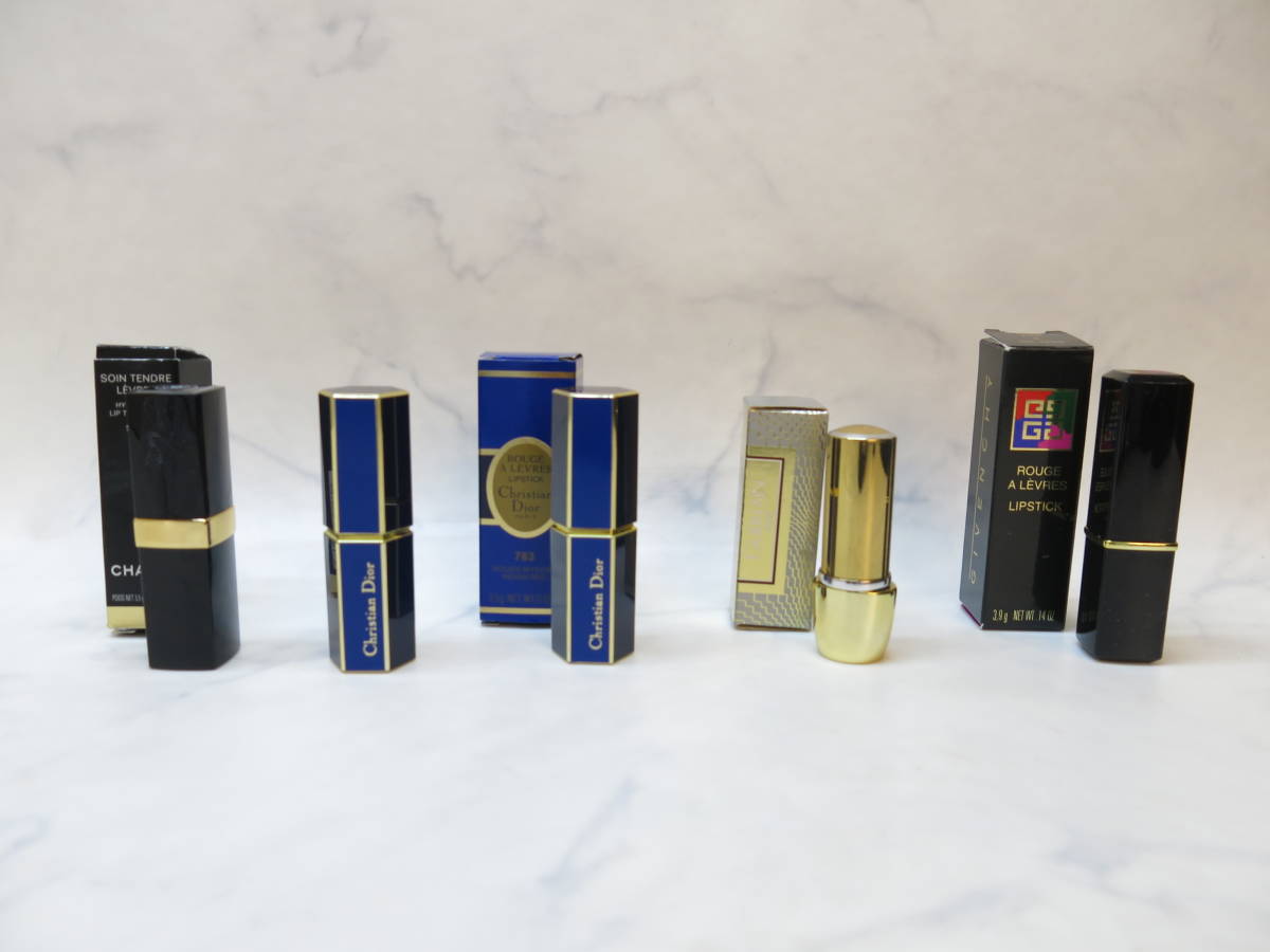 ☆5475 未使用品 口紅 リップ まとめ CHANEL Dior GIVENCHY GUERLAIN 5本セット