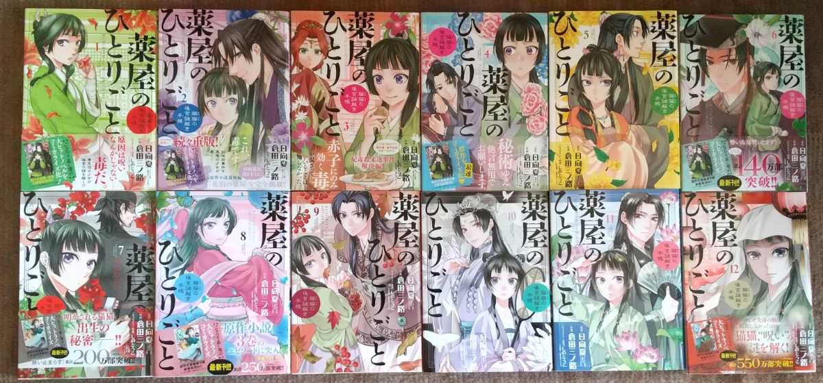 あり 薬屋のひとりごと 猫猫の後宮謎解き手帳 1 12巻 最新刊 栞 しおり 日向夏 倉田三ノ路 しのとうこ 全巻セット 売買されたオークション情報 Yahooの商品情報をアーカイブ公開 オークファン Aucfan Com