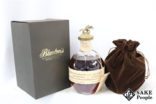 ◇注目! ブラントン シングルバレル 750ml 46.5％ 箱 巾着付き