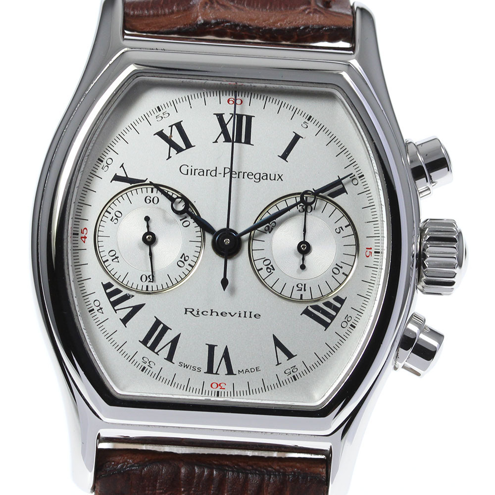  良品 GIRARD-PERREGAUX ジラール ペルゴ リシュビル クロノグラフ 2710 手巻き メンズ(ジラール・ペルゴ)｜売買されたオークション情報、yahooの商品情報をアーカイブ公開 - オークファン ジラール・ペルゴ
