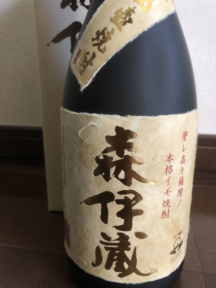 未開封森伊蔵 箱付き 本格焼酎 芋焼酎 金ラベル 食品・飲料・酒 飲料