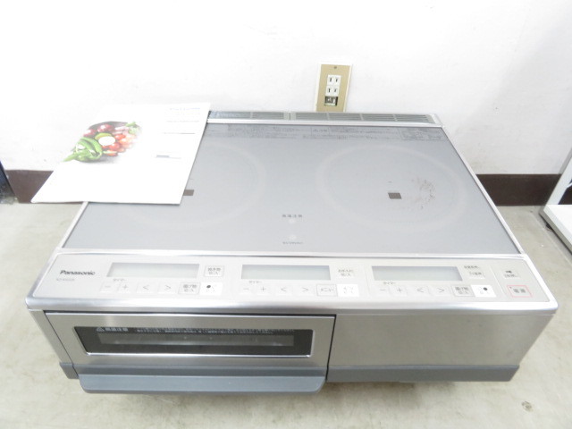 00002　2111-119　IHクッキングヒーター　Panasonic　パナソニック　KZ-KG22E　2020年製　IH　2口　グリル　キッチン家電　らくらく家財A