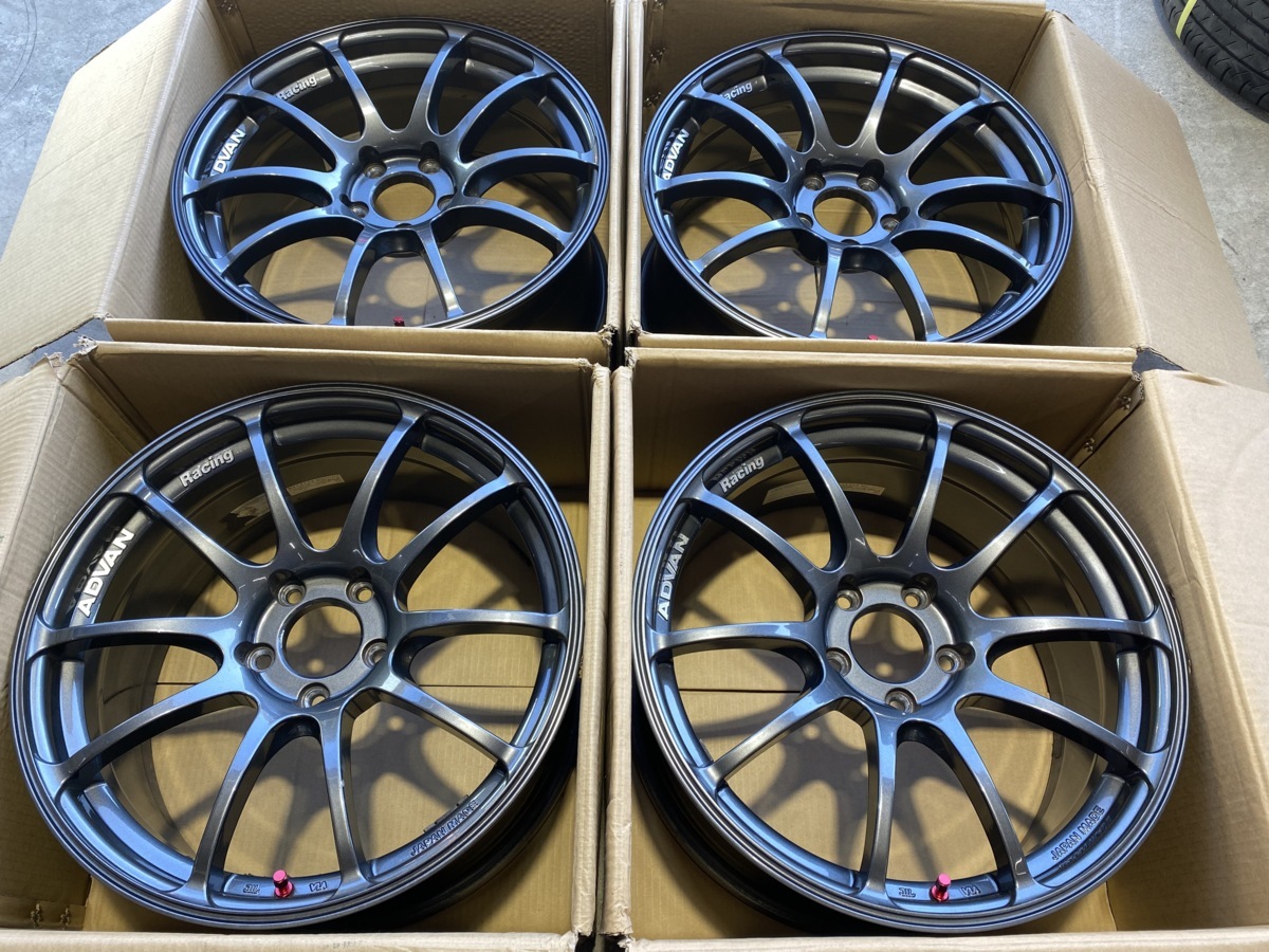 4本 ☆ ヨコハマ アドバン レーシング ADVAN RZ 18インチ 8.5J +45 5H 