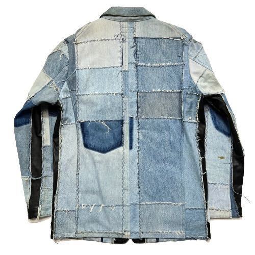 UNITED ARROWS BLUE LABEL Punah plus パッチワーク 再構築 レザー 