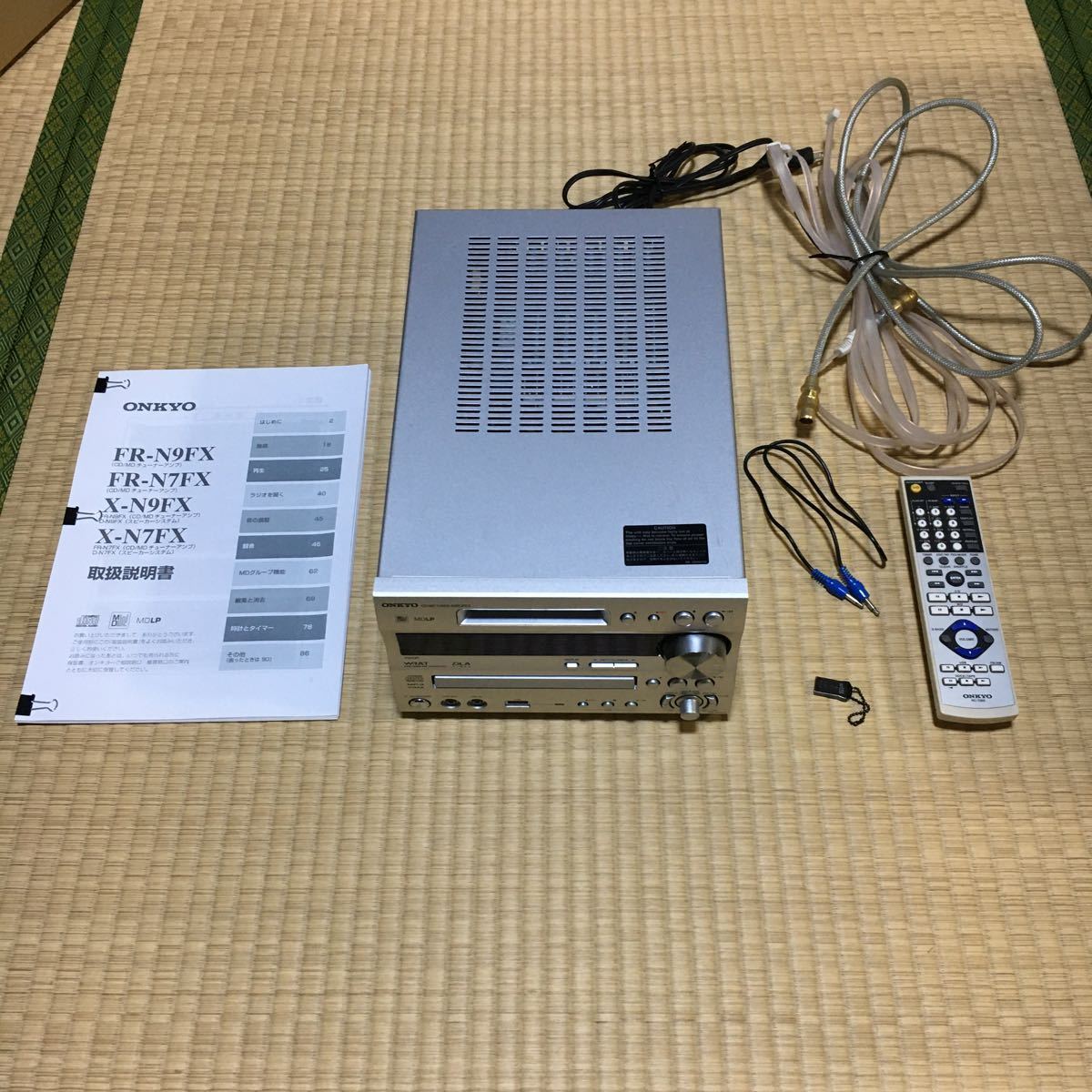 FR-N7FX ONKYO オンキョー D-N7FX MD⁄CD⁄USB⁄ｱﾝﾌﾟ⁄ﾁｭｰﾅ ＆