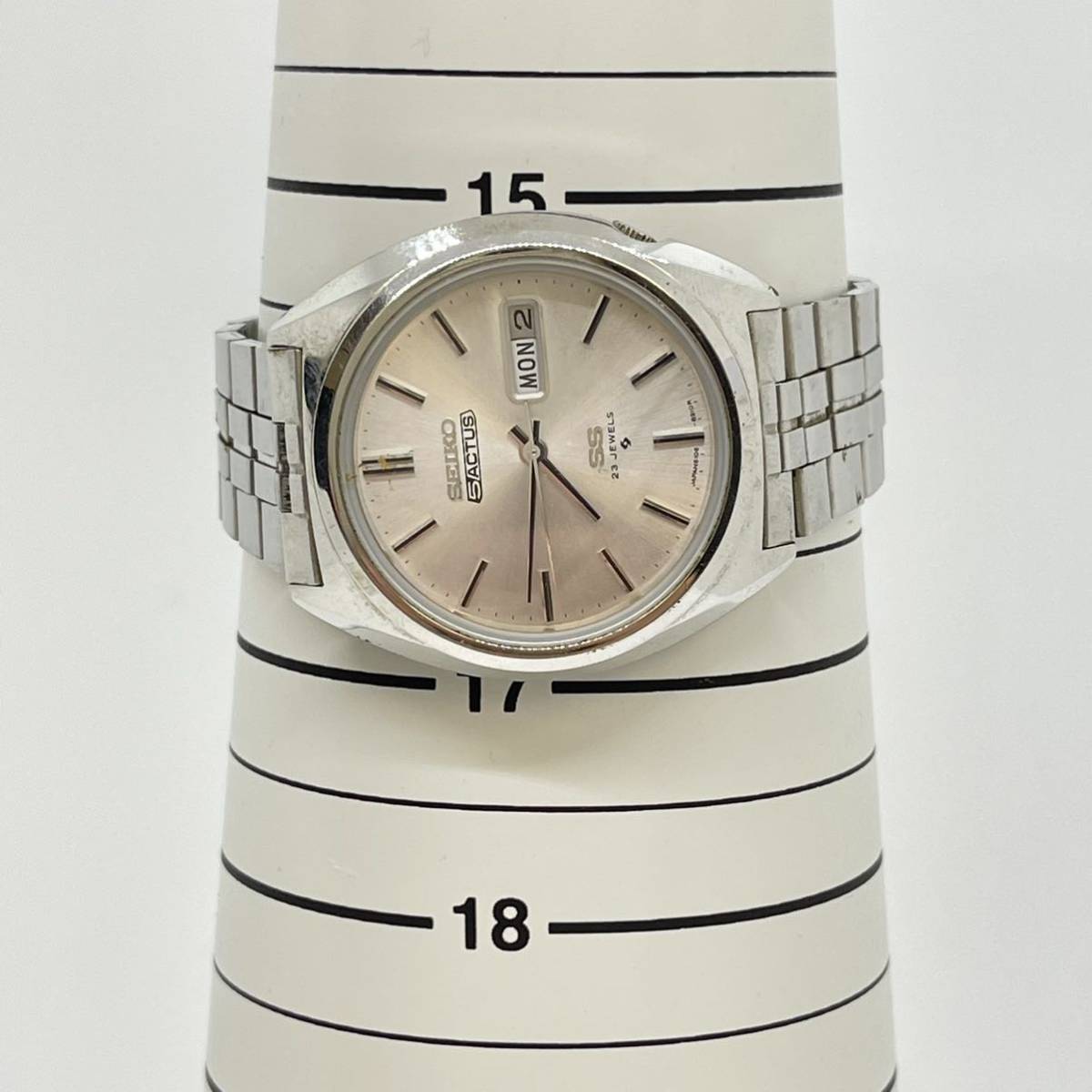 稼働品! SEIKO 5ACTUS 6106-8670 セイコー ファイブアクタス SS 23石 