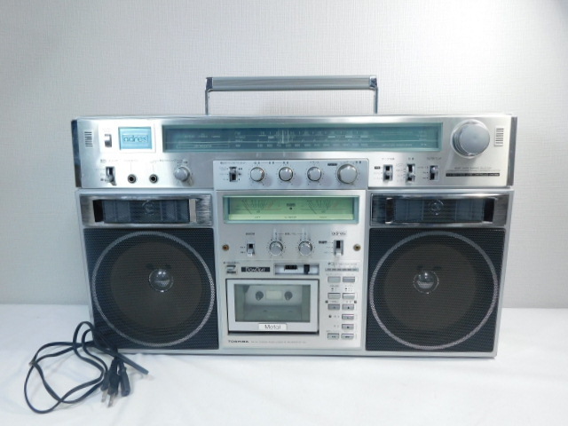 TOSHIBA 東芝 FM/AMステレオラジオ カセットレコーダー RT-S90 通電