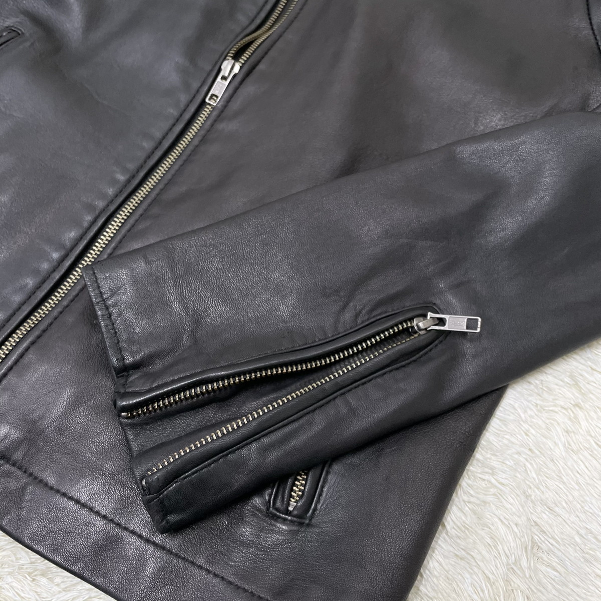 Wind Armor】秋の定番コーデ◎シープスキン (羊革) レザーシングル 