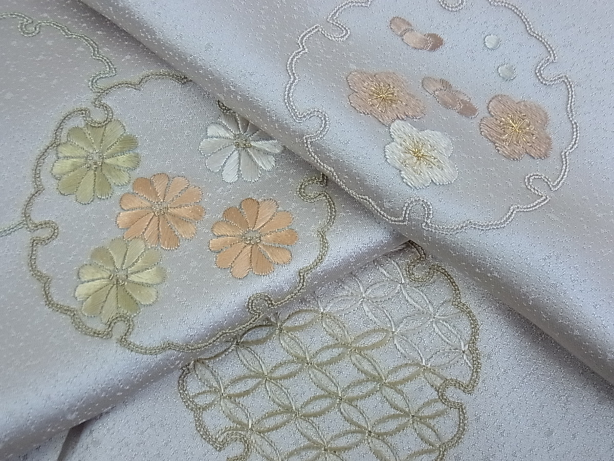 逸品 草花文 金糸 手描き 暈し染め 訪問着 n-gh3390 草花 平和屋野田店 