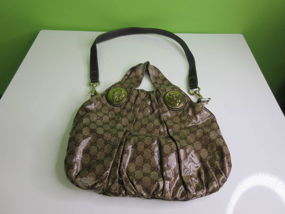 HSI-1【中古 ジャンク】GUCCI オールドグッチ GGクリスタルヒステリア 