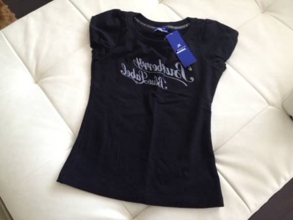 バーバリー☆新品タグ付き★半袖トレーナー生地カットソー☆黒