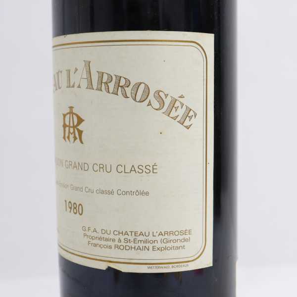 Chateau L'arrosee（シャトー ラ ロゼ）1980 12.5% 750ml ※液面低下