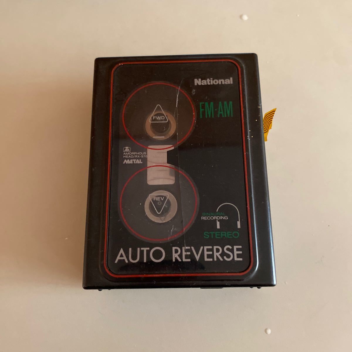 National/ナショナル RX-S70 ポータブルカセットプレーヤー ジャンク