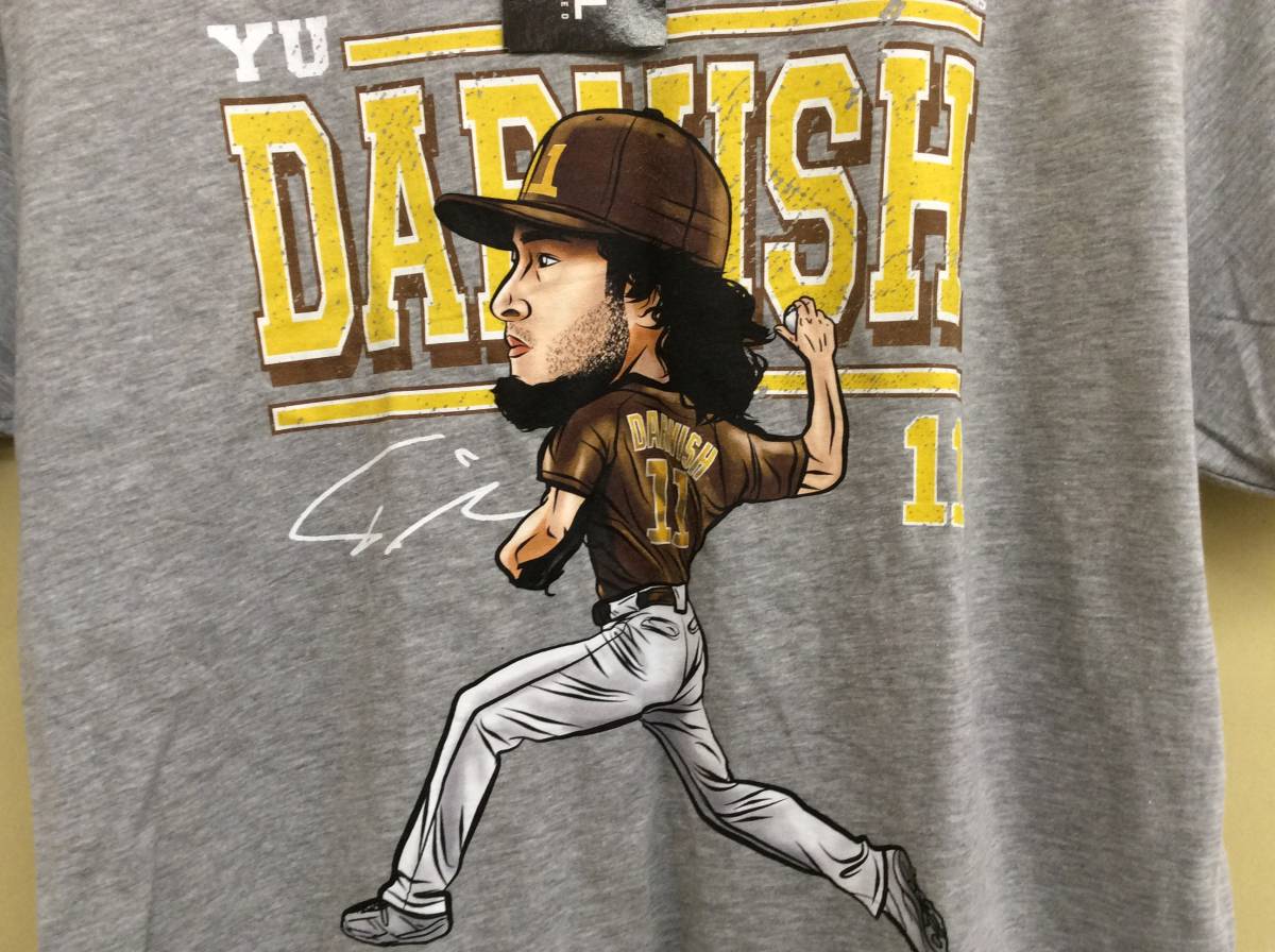 3413 ダルビッシュ有 Tシャツ MLB パドレス Cartoon T-Shirt 500Level 