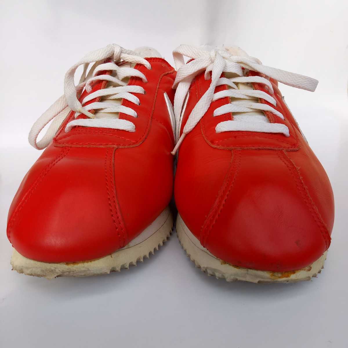 Nike Cortez Leather ナイキ コルテッツ レザー レッドxホワイト 28cm 箱あり 90s ヴィンテージ 28 0cm 売買されたオークション情報 Yahooの商品情報をアーカイブ公開 オークファン Aucfan Com