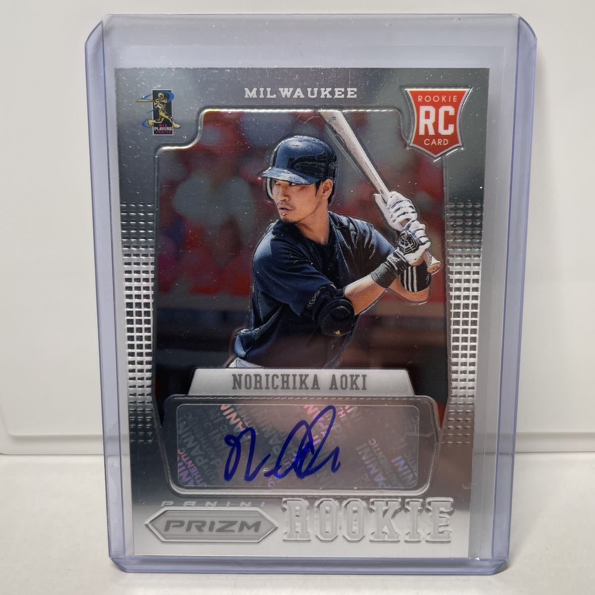 青木宣親　Norichika Aoki RC ルーキー　サイン　Auto 2012 Panini MLB Prizm 【検索ワード　BBM EPOCH 】